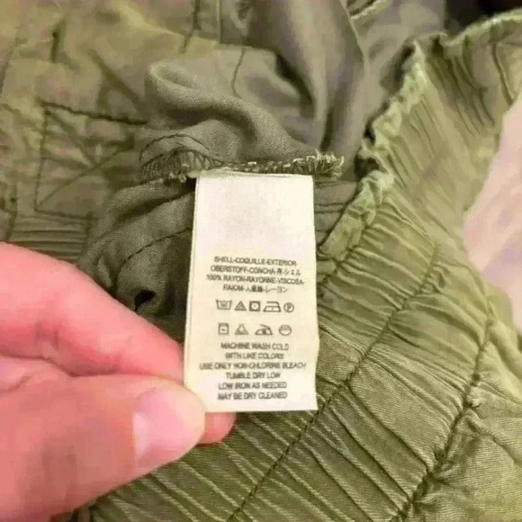 Free People green lightweight woman’s pants size 6 - Picture 2 of 11